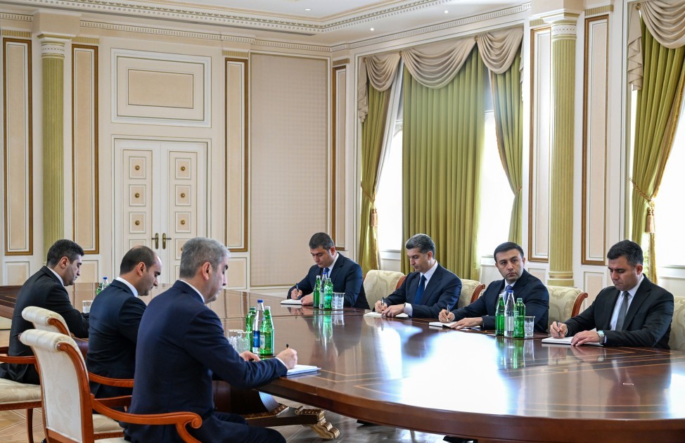 Prezident yeni səlahiyyətli nümayəndə və icra başçılarını qəbul etdi- FOTOLAR